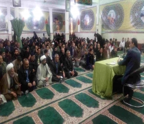 سخنرانی در جمع اهالی  منطقه توس ( مسجد امام علی ع )